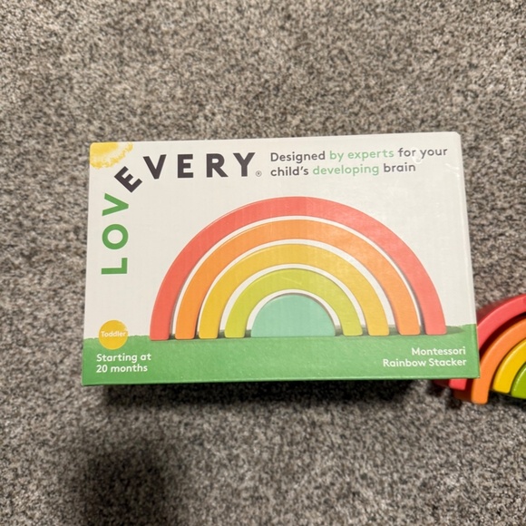 Lovevery Montessori Rainbow Stacker – Wooden Educational Toy - Picture 3 of 4